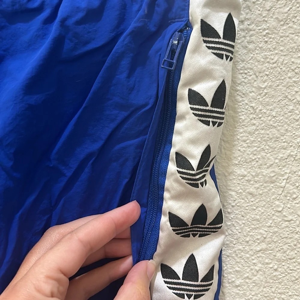 adidas Bold Blue TNT Windbreaker Track Pants Size Small